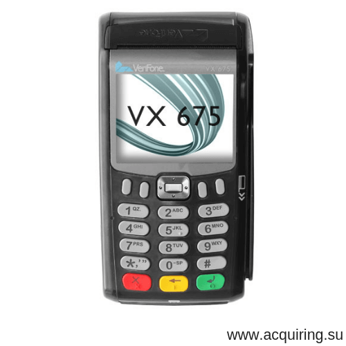 POS-терминал Verifone VX675 (GPRS - SIM карта), комплект Прими Карту